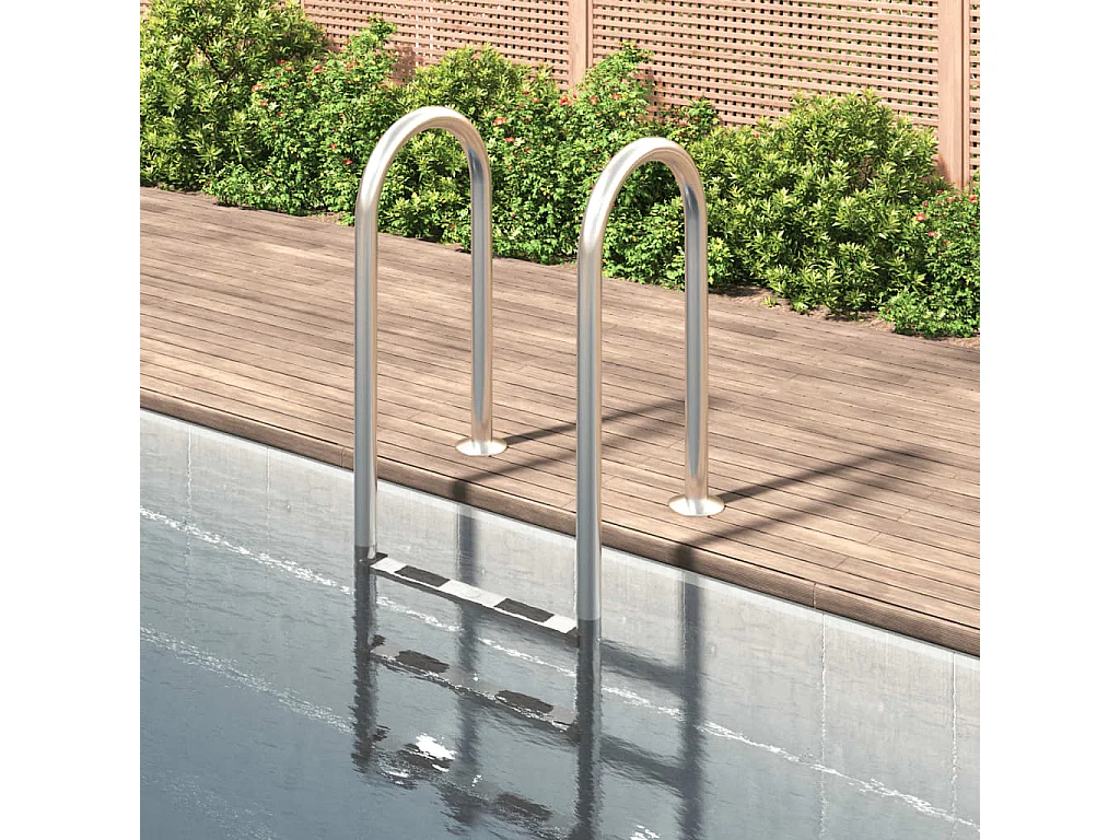 Échelle de piscine 54x38x158 cm acier inoxydable 304 FR396732