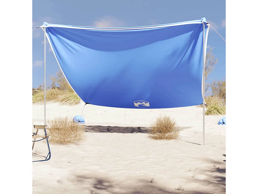 Strandluifel met zandankers 304x300 cm blauw BE337418