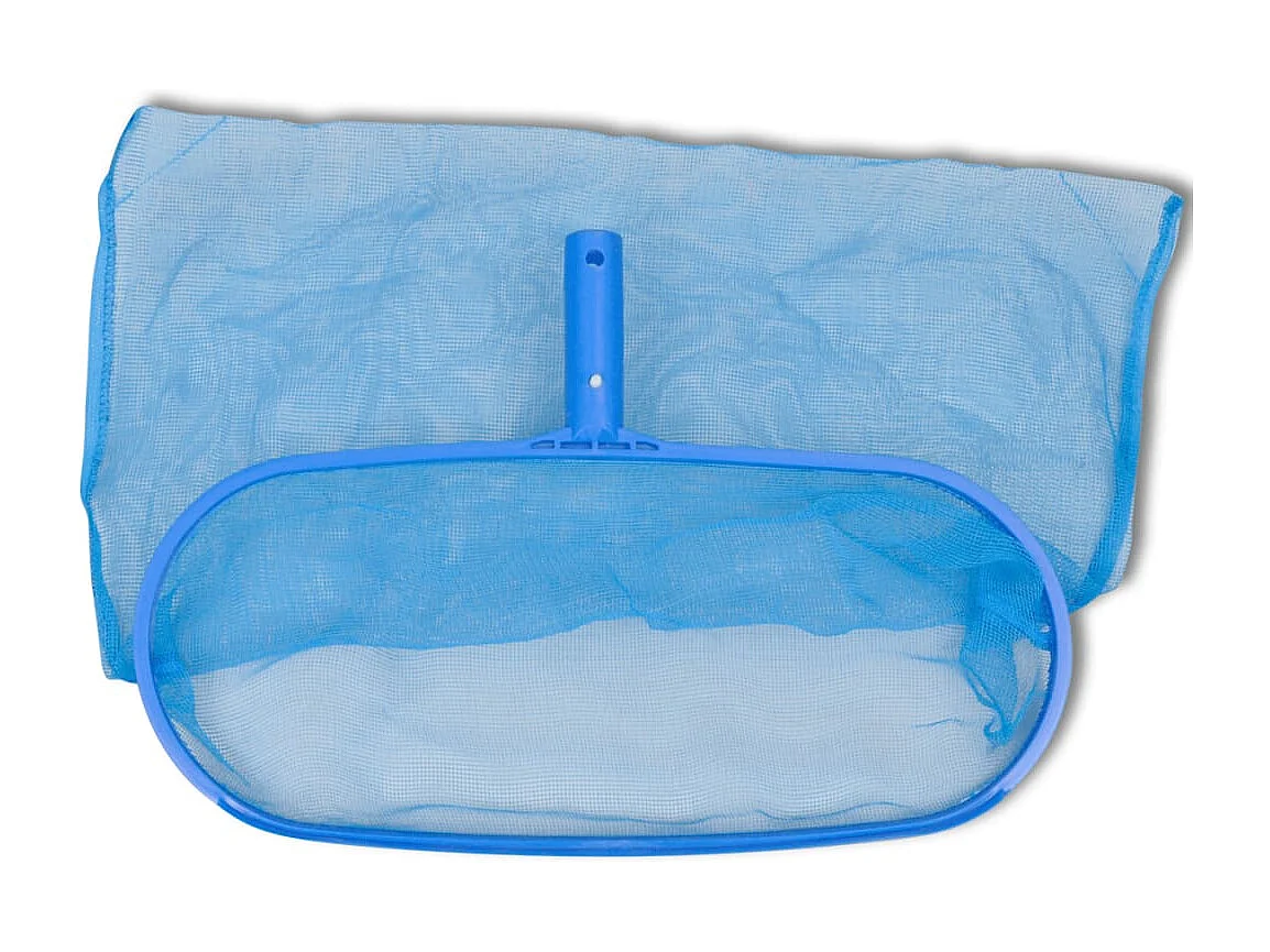 Zwembadset - 2 netten, 1 schrobber, 1 borstel + telescopische paal BE622289