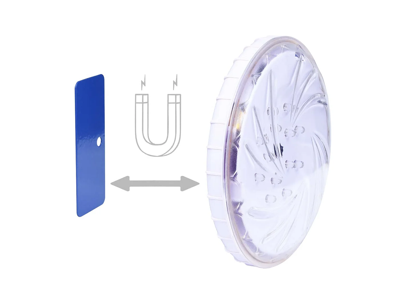 Lámpara LED sumergible flotante piscina con mando multicolor ES721650