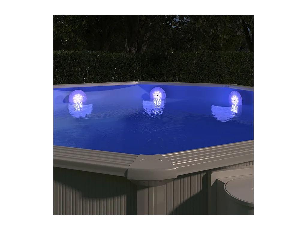 Lámpara LED sumergible flotante piscina con mando multicolor ES721650