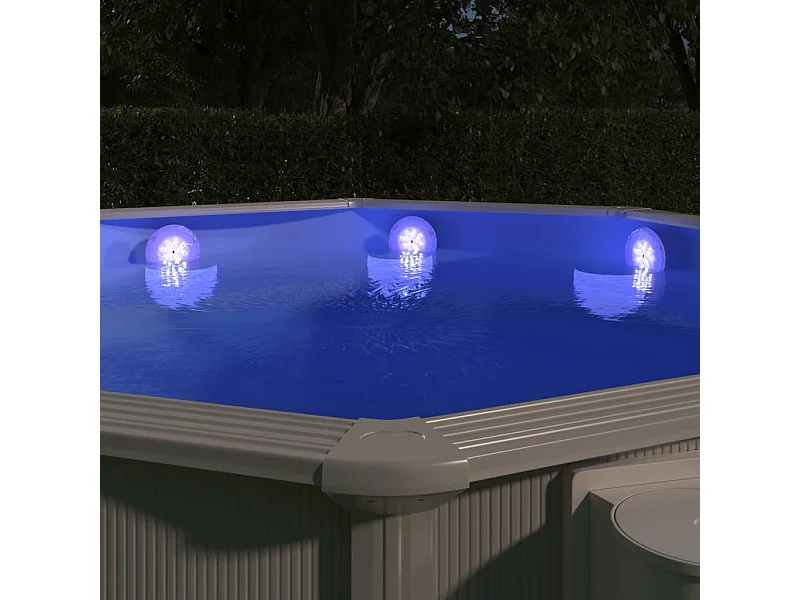 Lámpara LED sumergible flotante piscina con mando multicolor ES721650