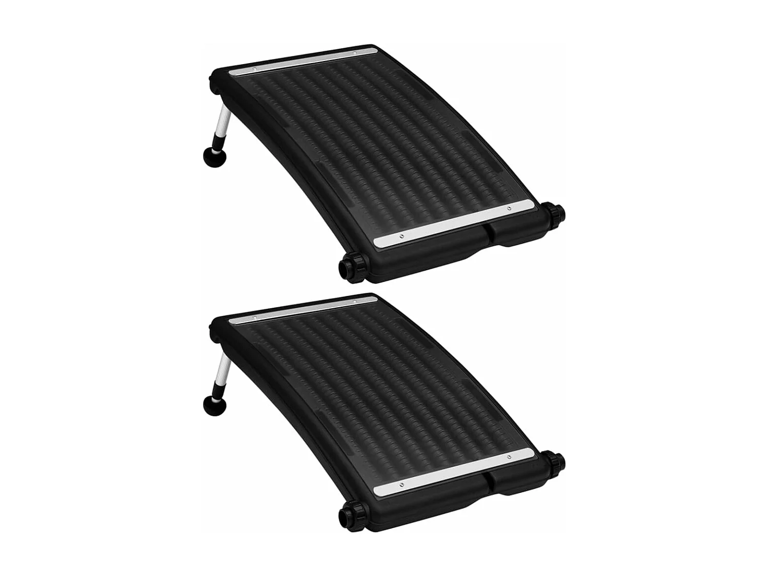 Panneaux de chauffage solaire de piscine courbés 2pcs 72,5x46cm FR567349