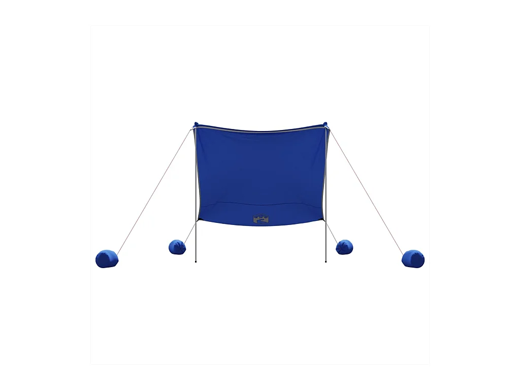 Toldo de playa con anclas de arena azul 214x236 cm ES261009