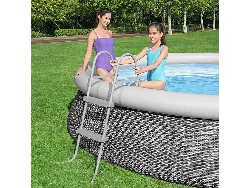 Échelle de piscine à 2 marches Flowclear 84 cm FR698134