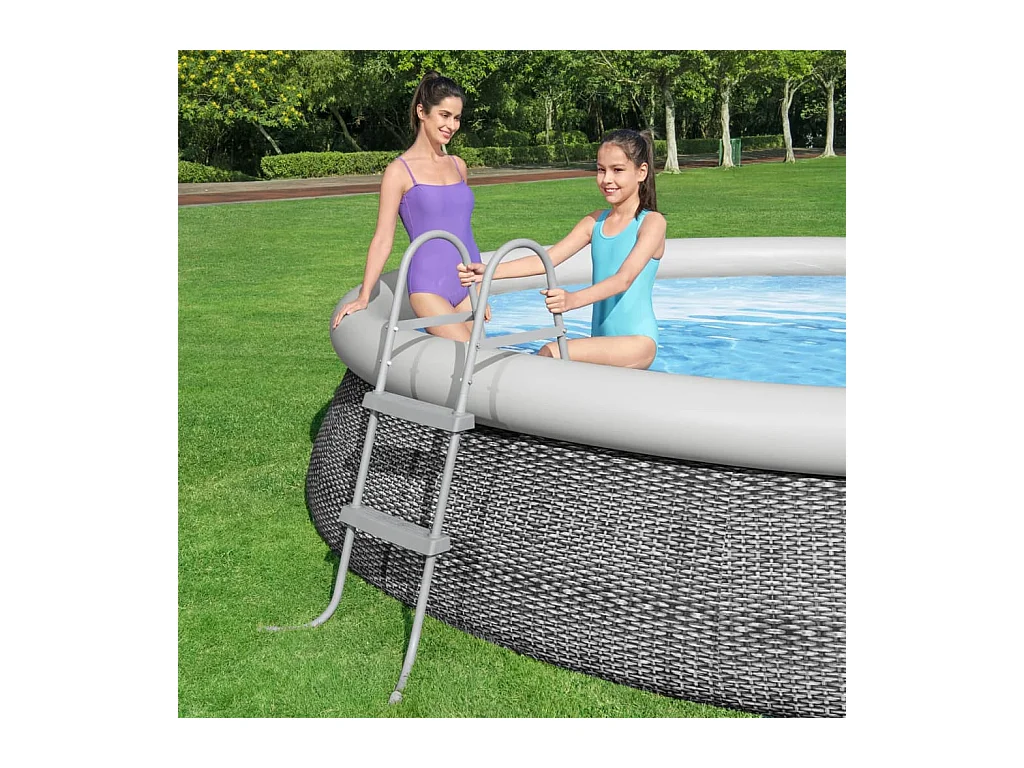 Échelle de piscine à 2 marches Flowclear 84 cm FR698134