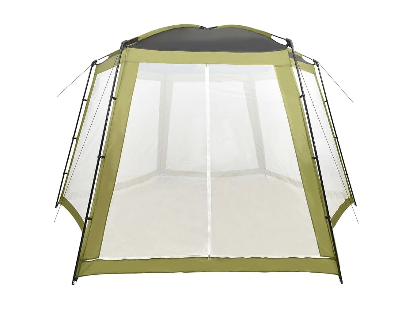 Zwembadtent 500x433x250 cm stof groen BE659062