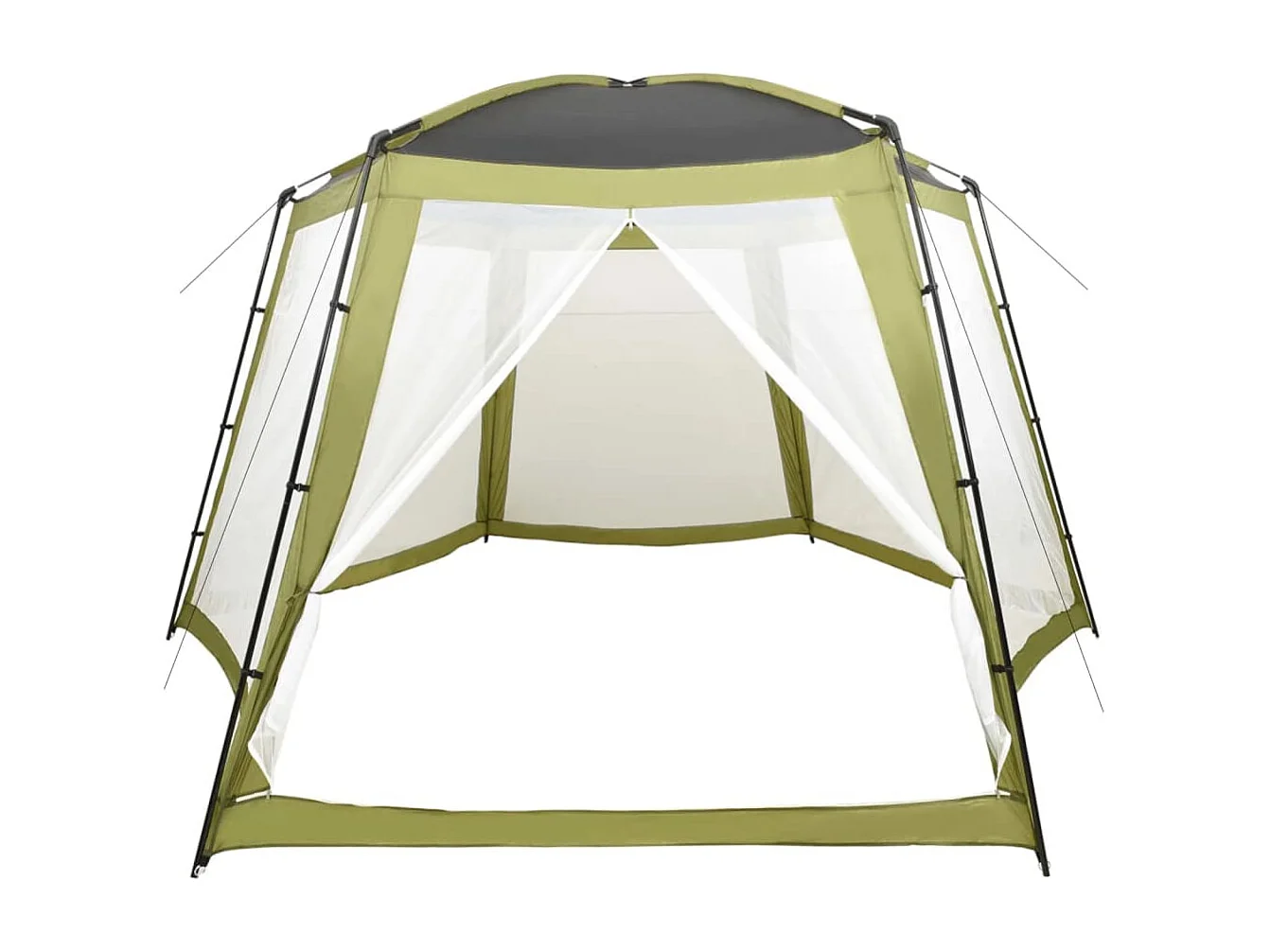 Zwembadtent 500x433x250 cm stof groen BE659062