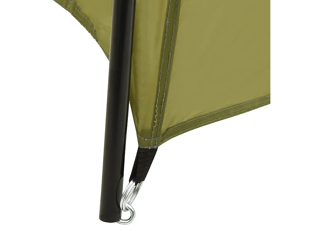 Zwembadtent 500x433x250 cm stof groen BE659062