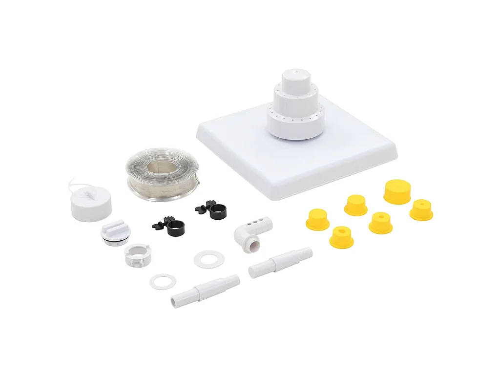 Ensemble de fontaine de piscine 13 pcs Blanc FR924737