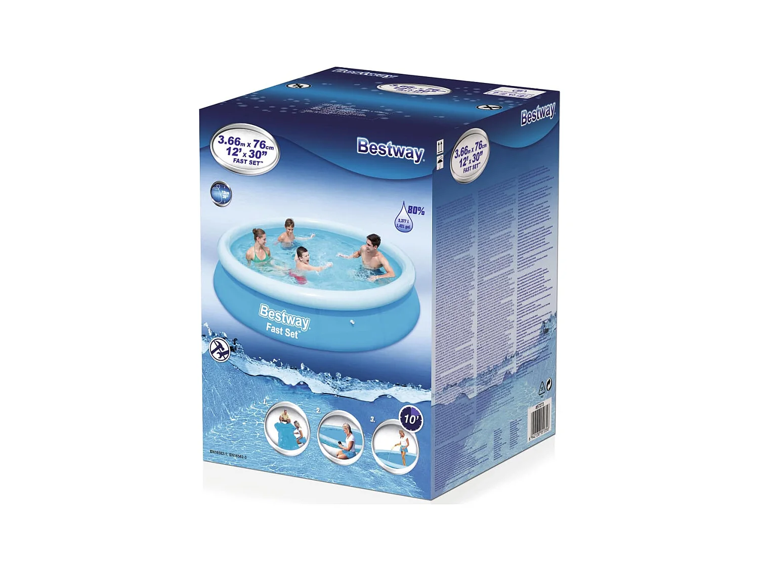 Piscine gonflable Fast Set Rond 366 x 76 cm 57273 FR857633