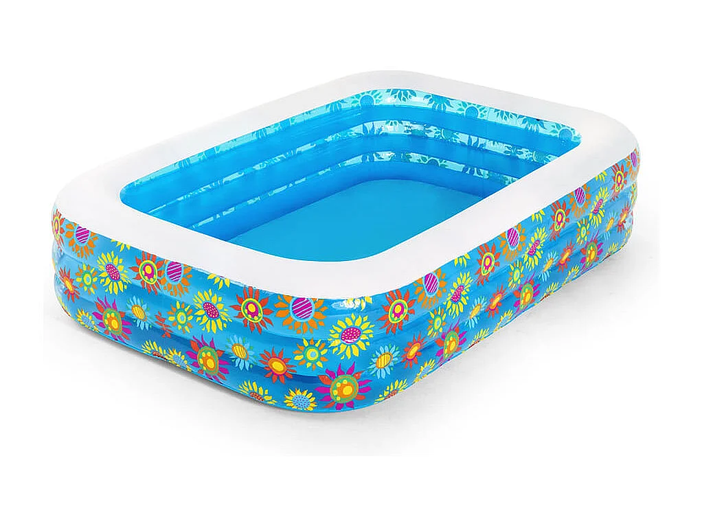 Piscina hinchable infantil azul 229x152x56 cm ES436519