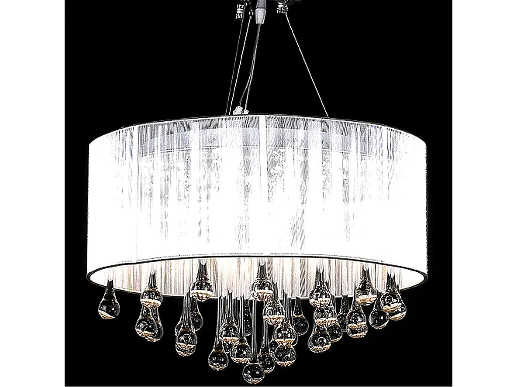 Lustre avec 85 cristaux Blanc FR441646