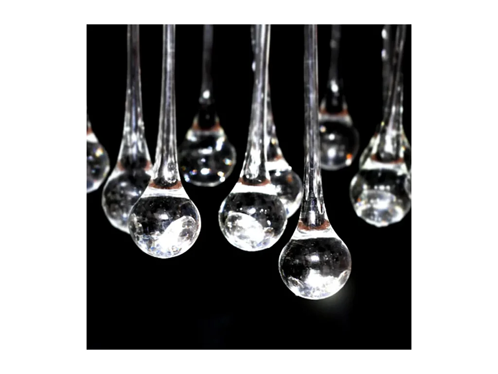 Lámpara colgante con 85 cristales blanca ES891634