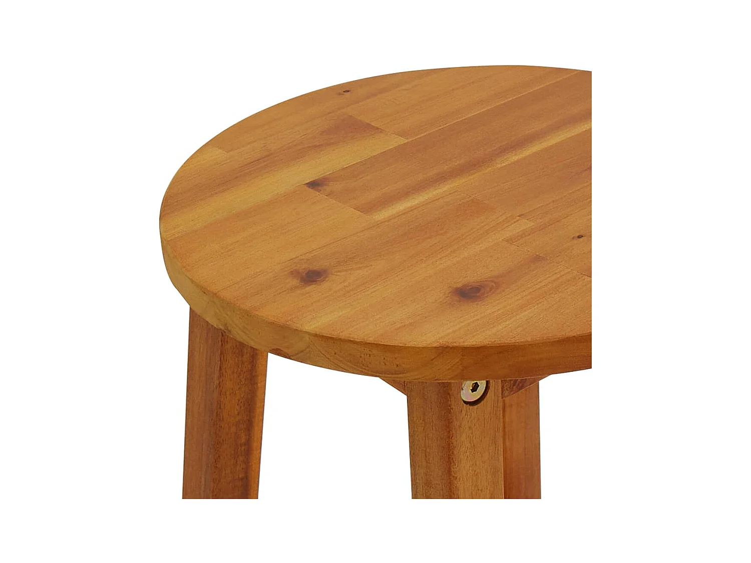 Lot de 6 Tabourets de bar bois d'acacia solide FR508064