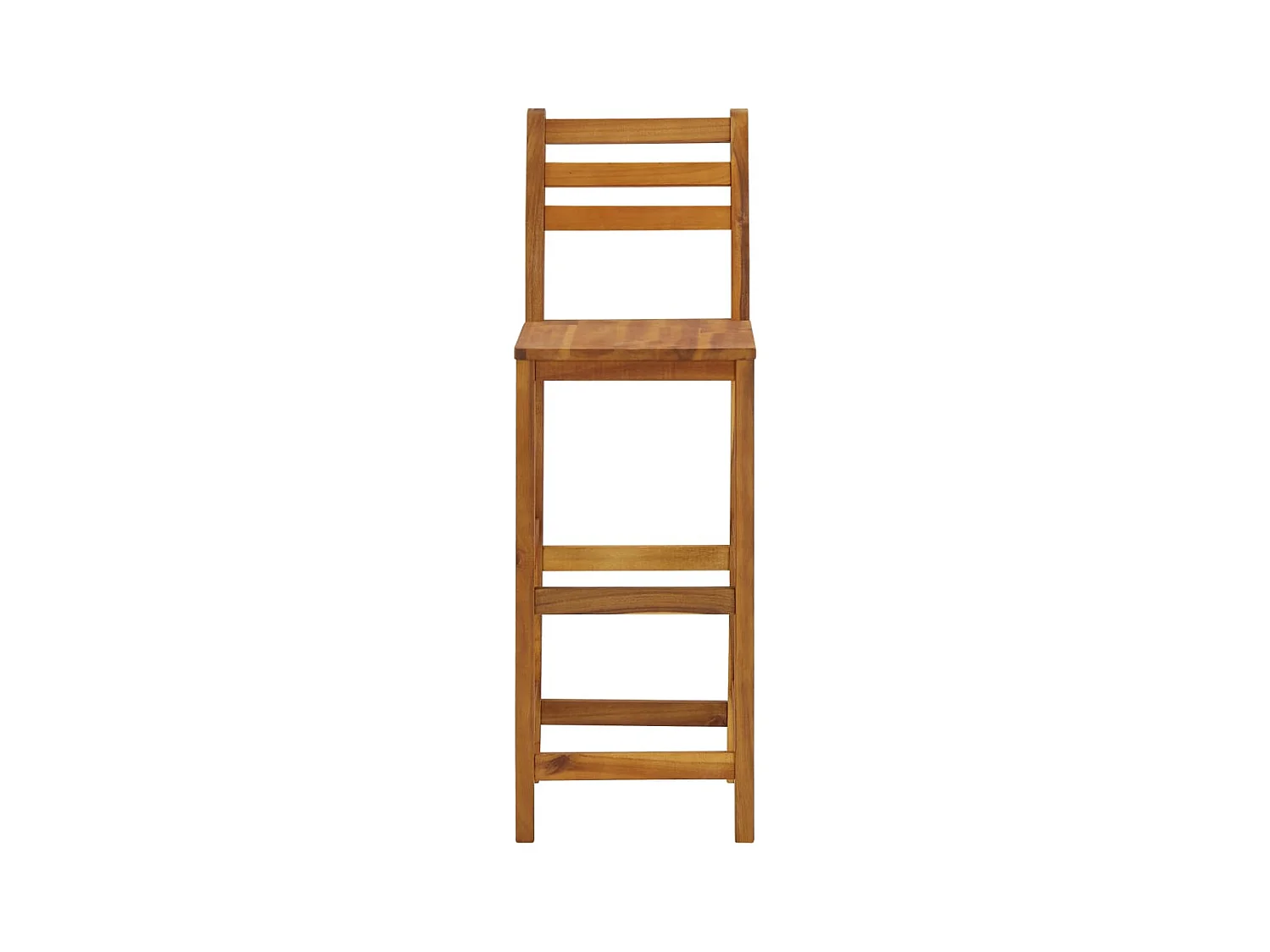 Lot de 4 Tabourets de bar bois d'acacia solide FR781599