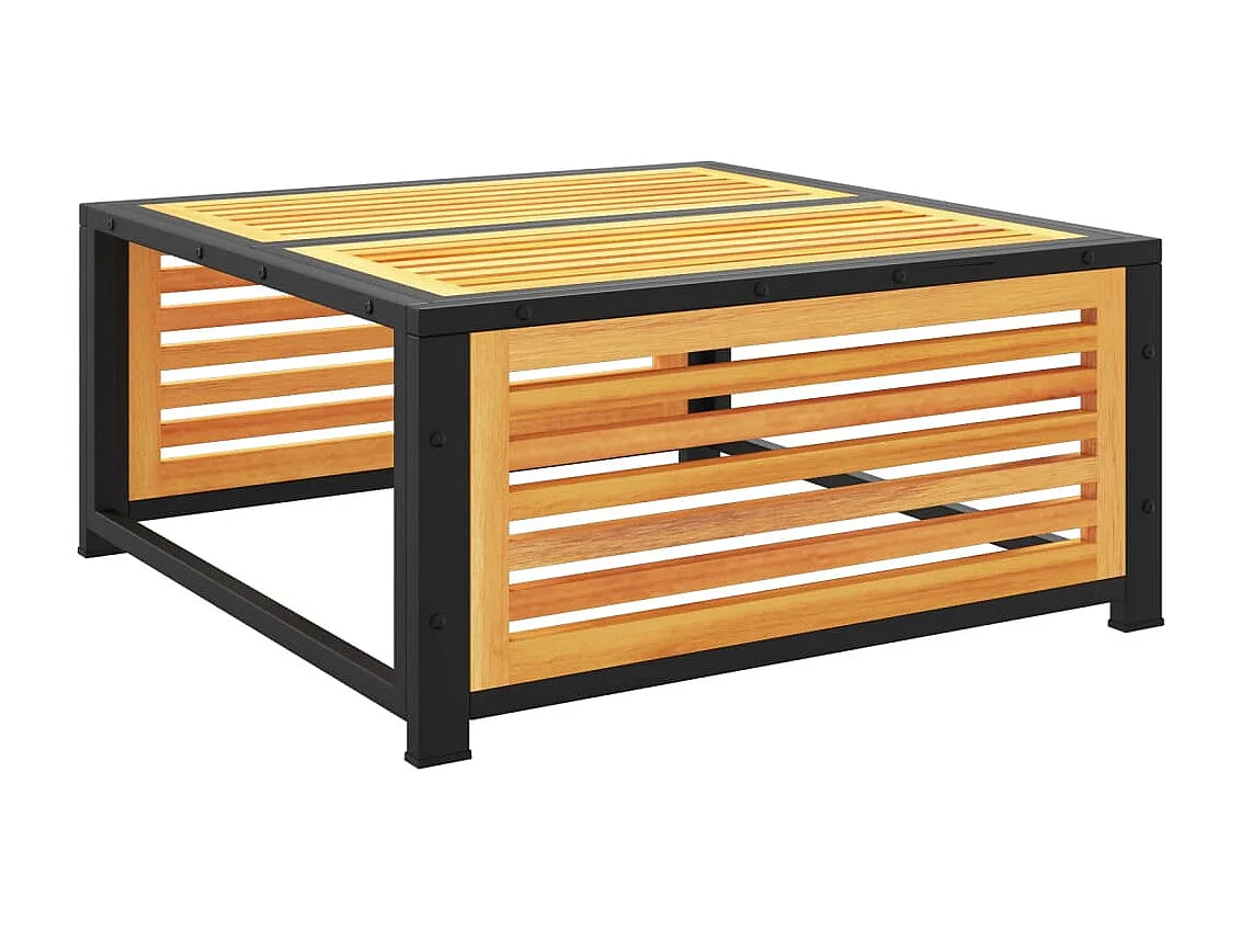 Banco de jardim com almofadão 68x68x30 cm acácia maciça PT515923