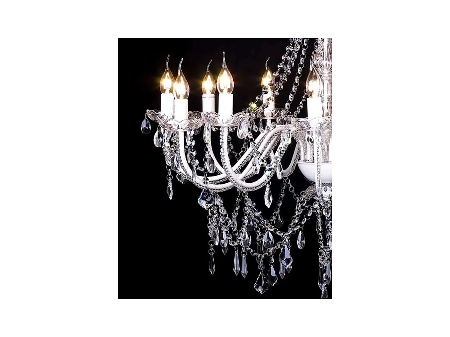 Lustre vénitien baroque 12 feux 1600 cristaux FR156867