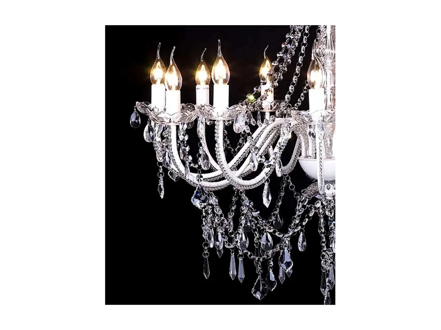 Lustre vénitien baroque 12 feux 1600 cristaux FR156867