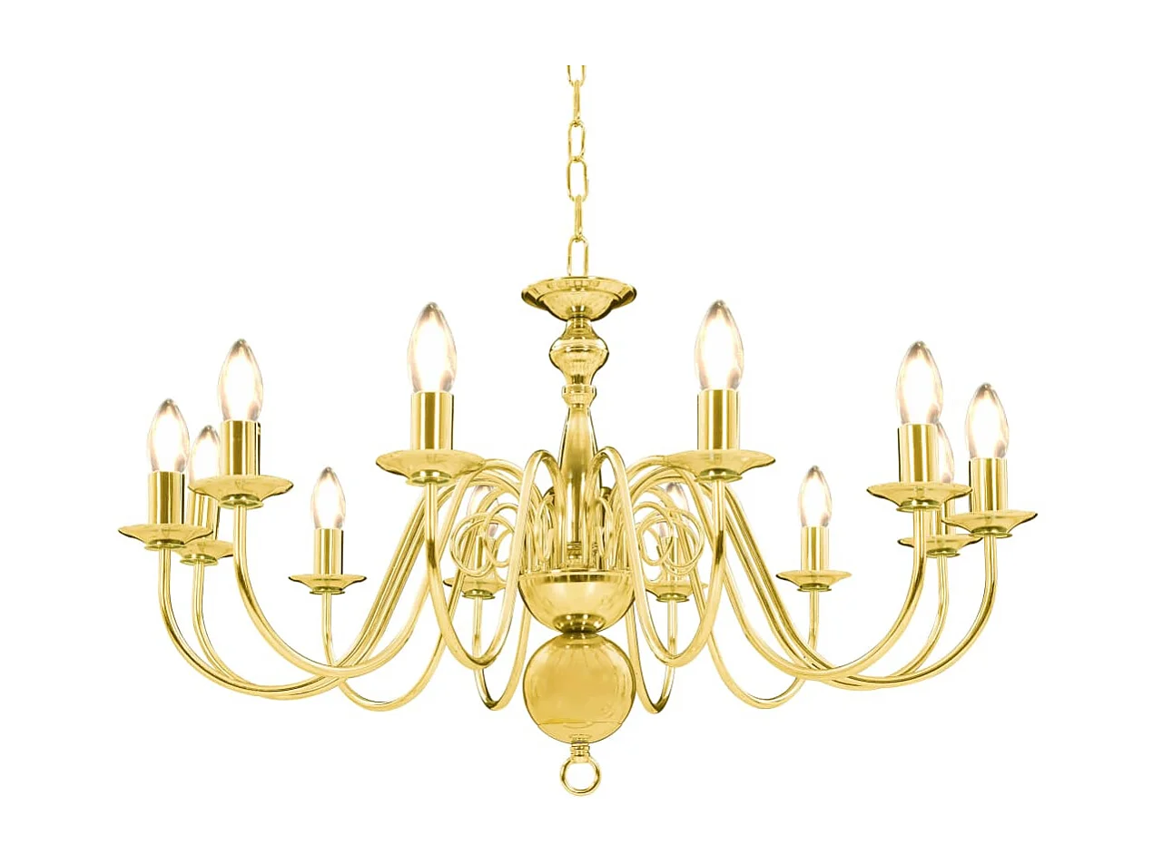 Lustre Doré 12 ampoules E14 FR744185