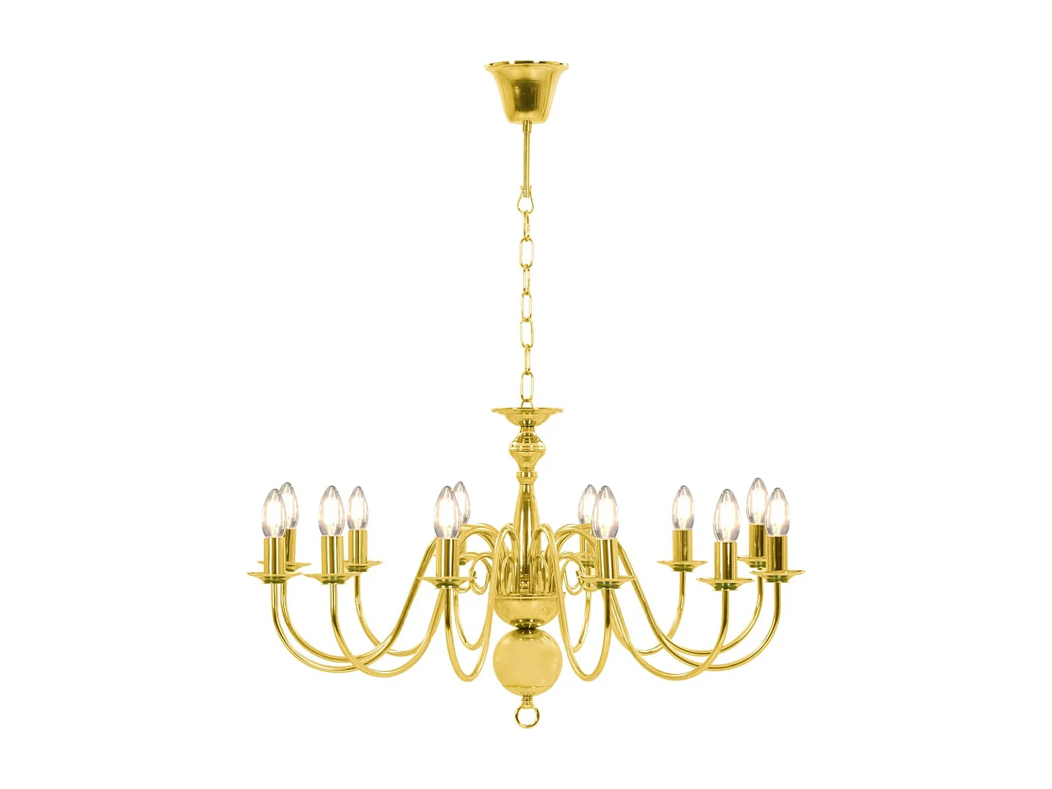 Lustre Doré 12 ampoules E14 FR744185