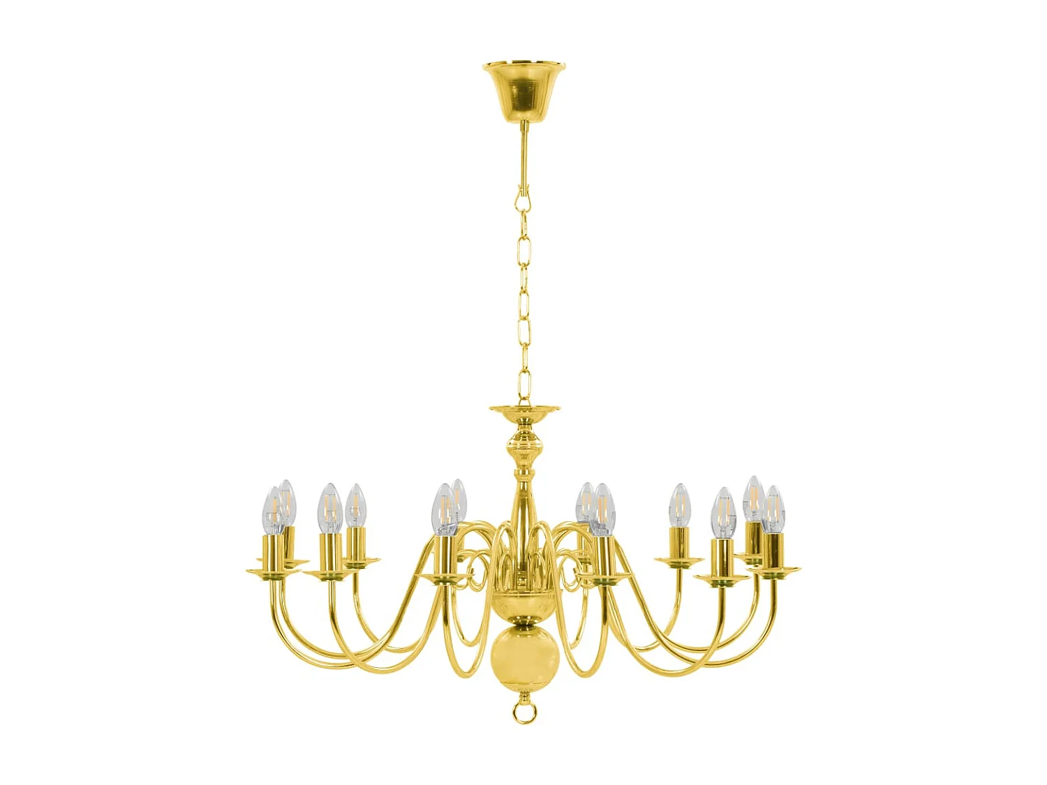 Lustre Doré 12 ampoules E14 FR744185