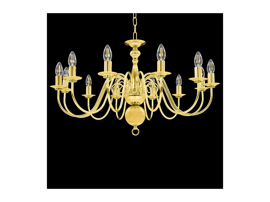 Lustre Doré 12 ampoules E14 FR744185
