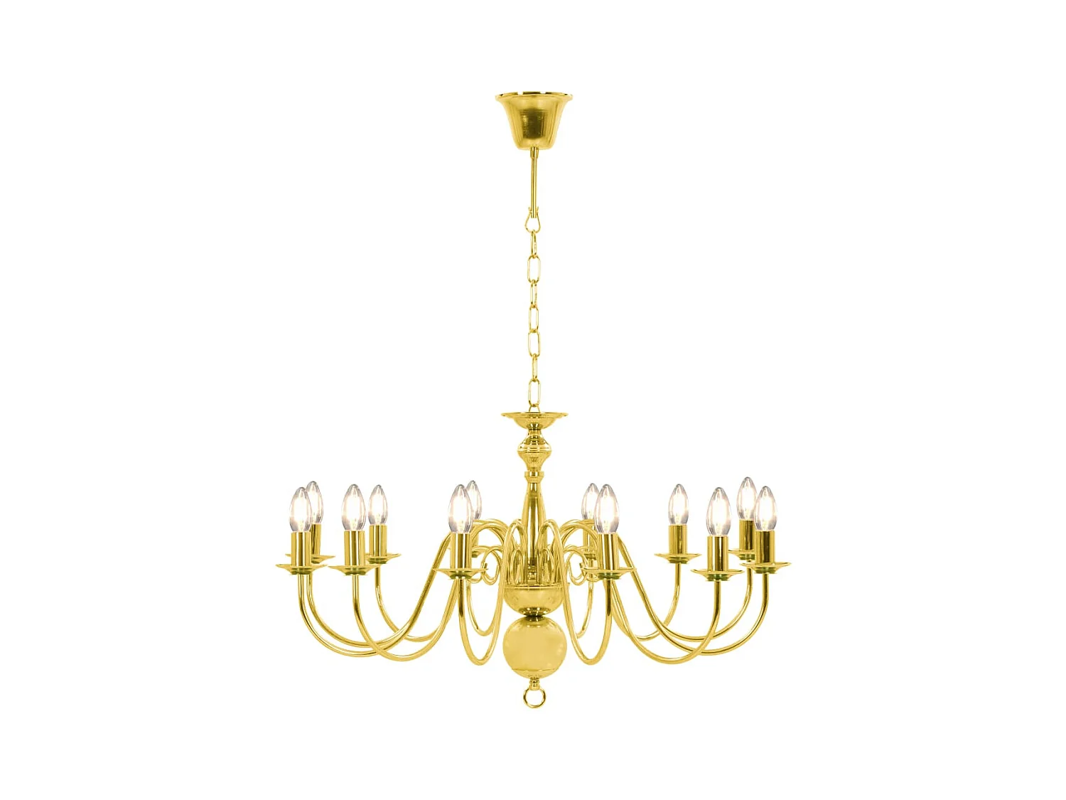 Lustre Doré 12 ampoules E14 FR744185