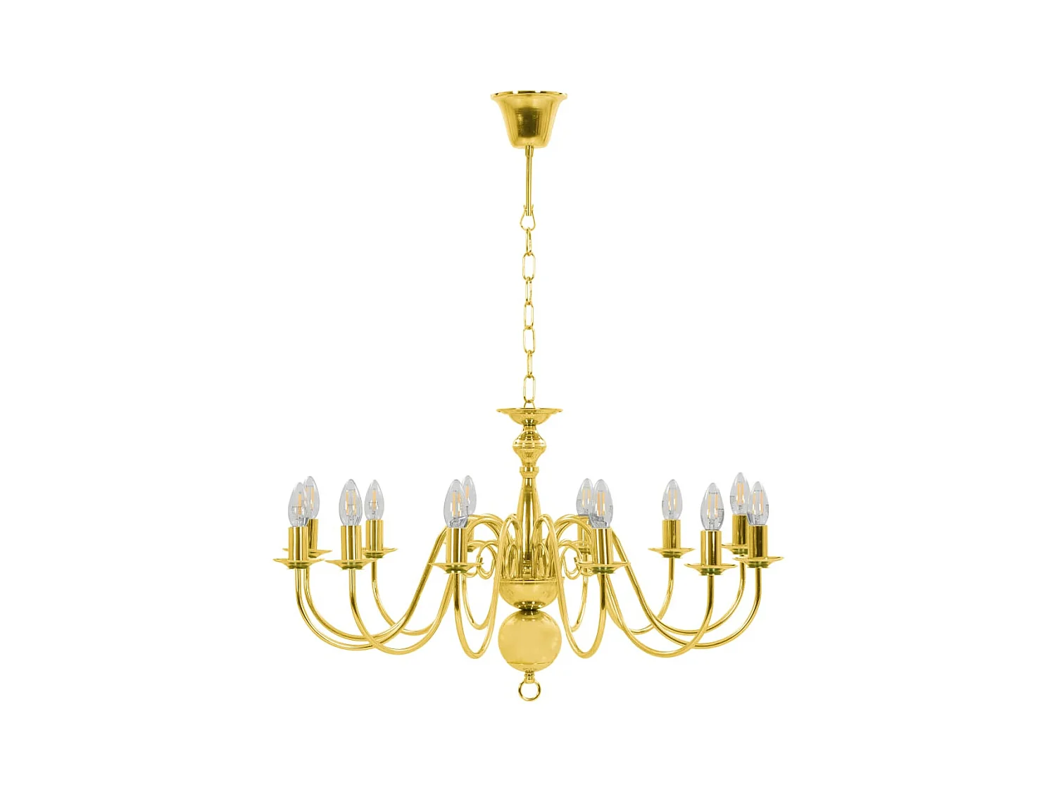 Lustre Doré 12 ampoules E14 FR744185