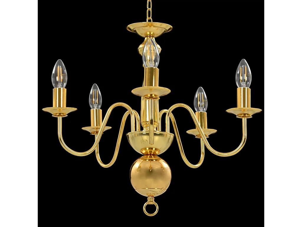 Lustre Doré 5 ampoules E14 FR871683