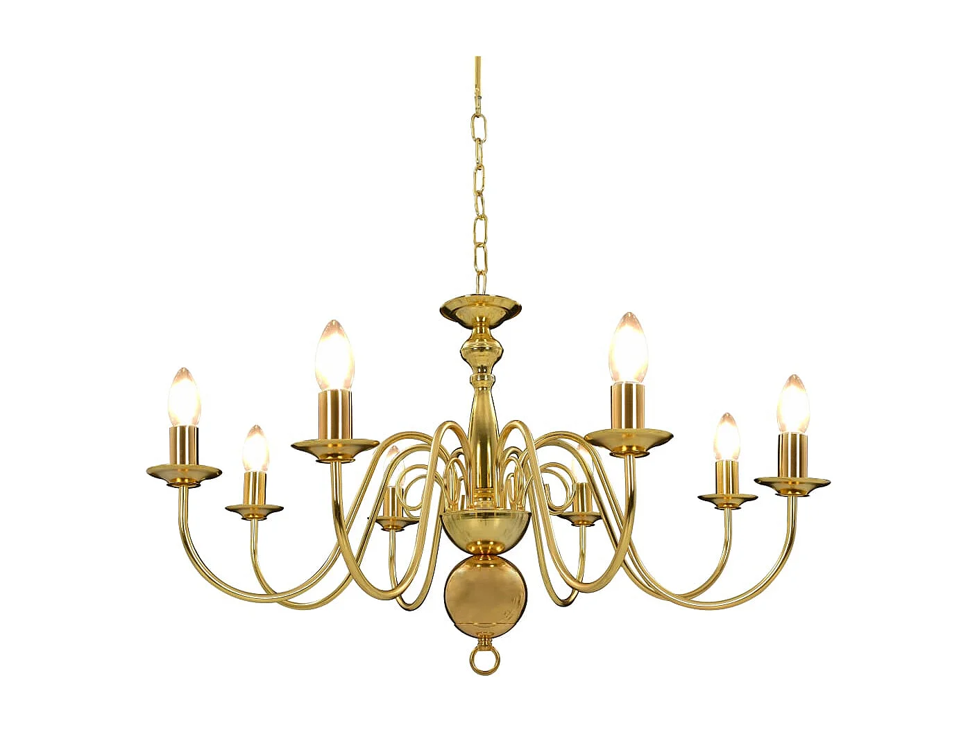 Lustre Doré 8 ampoules E14 FR931153