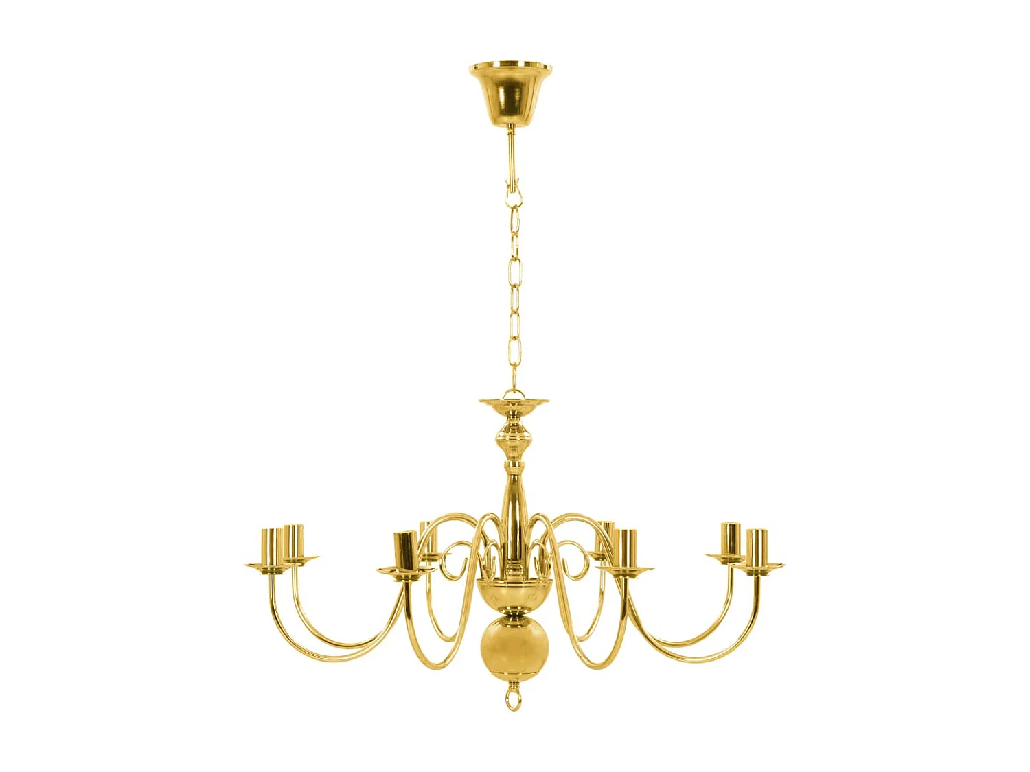 Lustre Doré 8 ampoules E14 FR931153