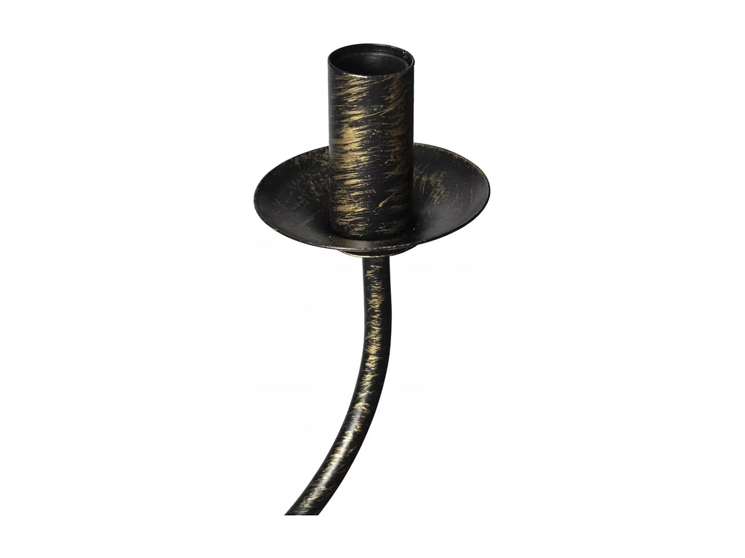 Lustre en métal noir antique 8 x E14 ampoules FR895050