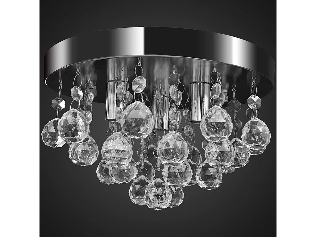 Lustre suspendu Design de cristal Chrome FR930378