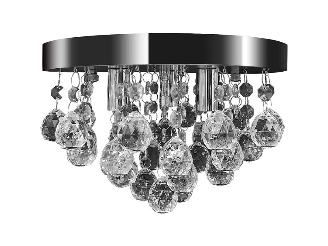 Lustre suspendu Design de cristal Chrome FR930378