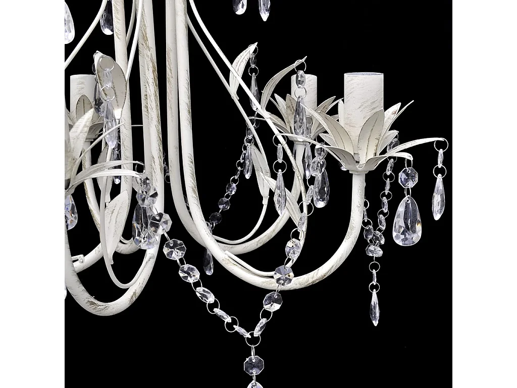 Lustre suspendu en cristal 5 douilles d'ampoule FR928145