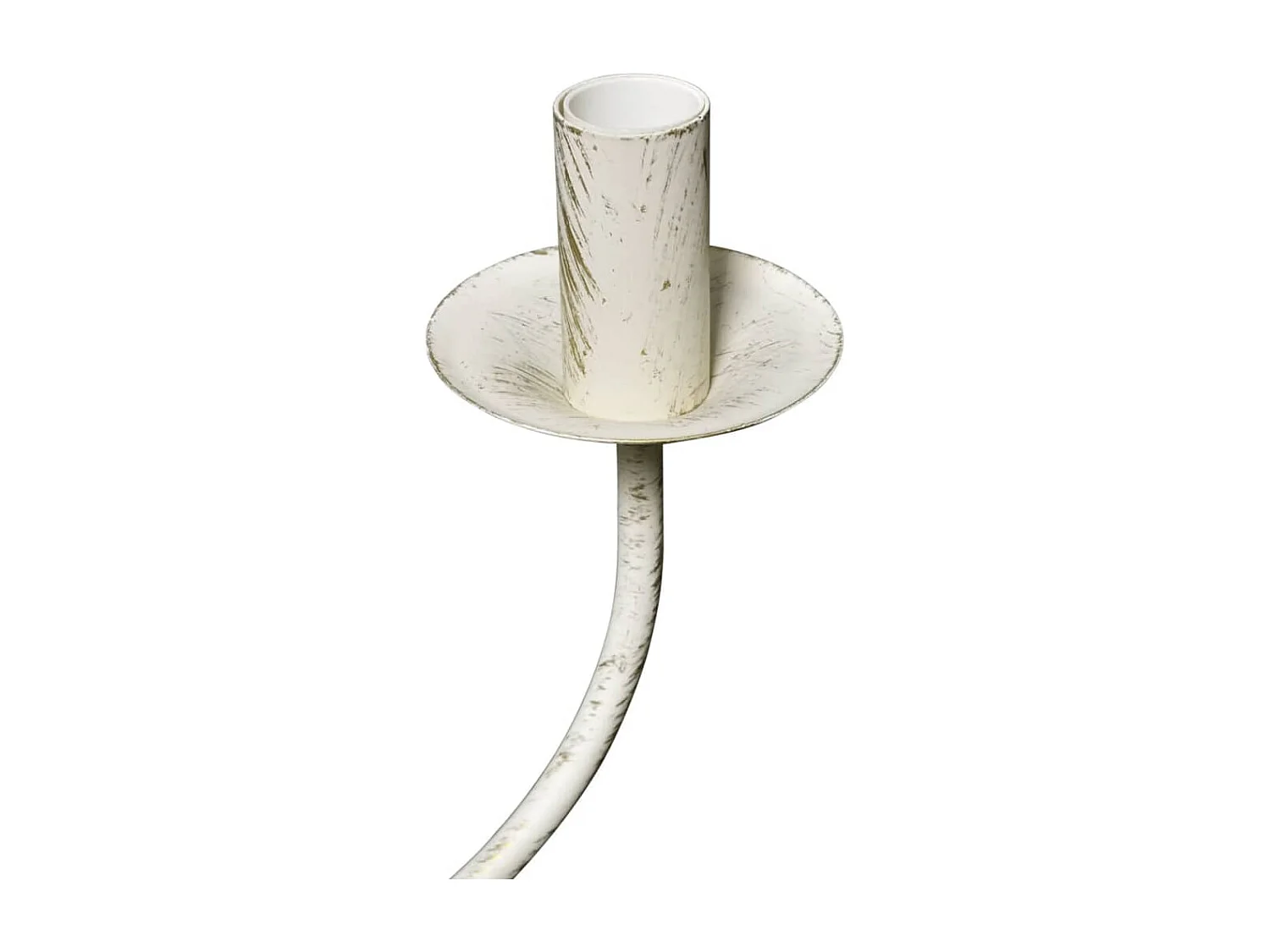 Lustre en métal blanc antique 8 x E14 ampoules FR575271