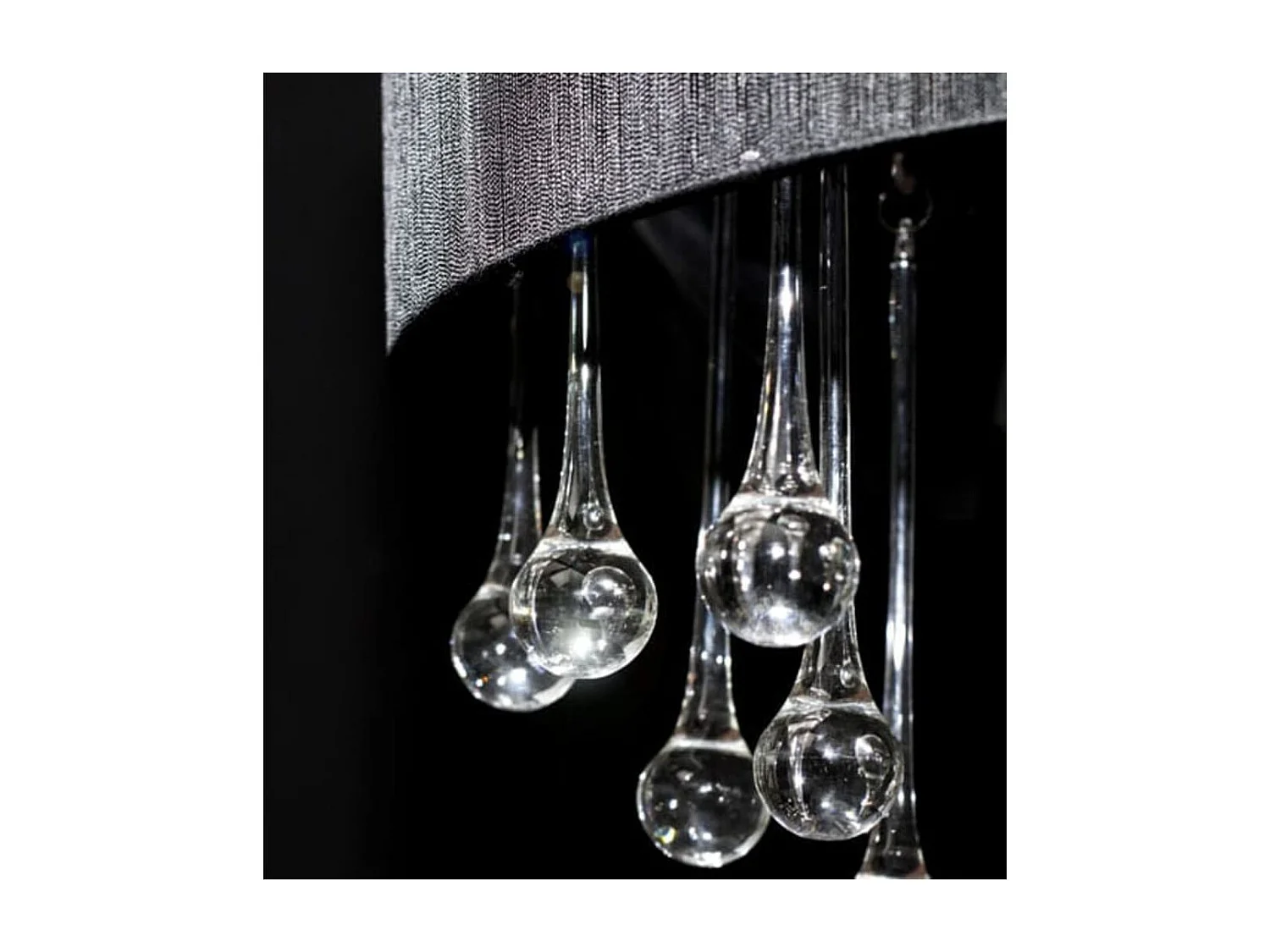 Lustre avec 85 cristaux Noir FR113040