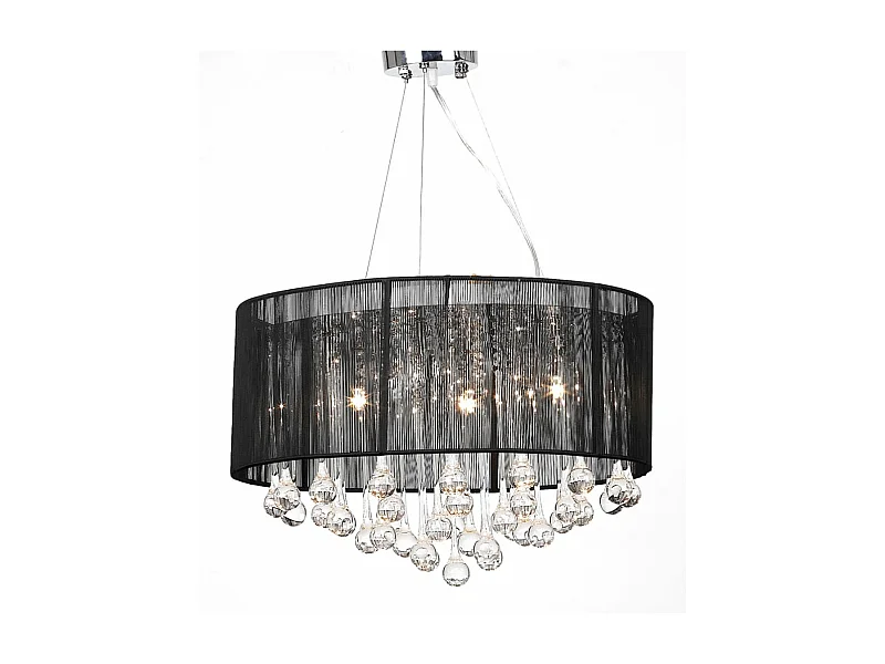 Lustre avec 85 cristaux Noir FR113040