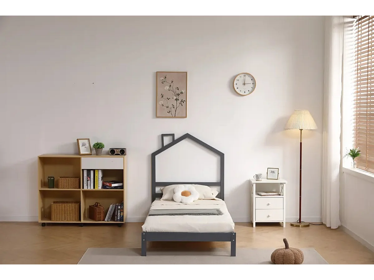 Lit enfant cabane MONTEIRO 90x190