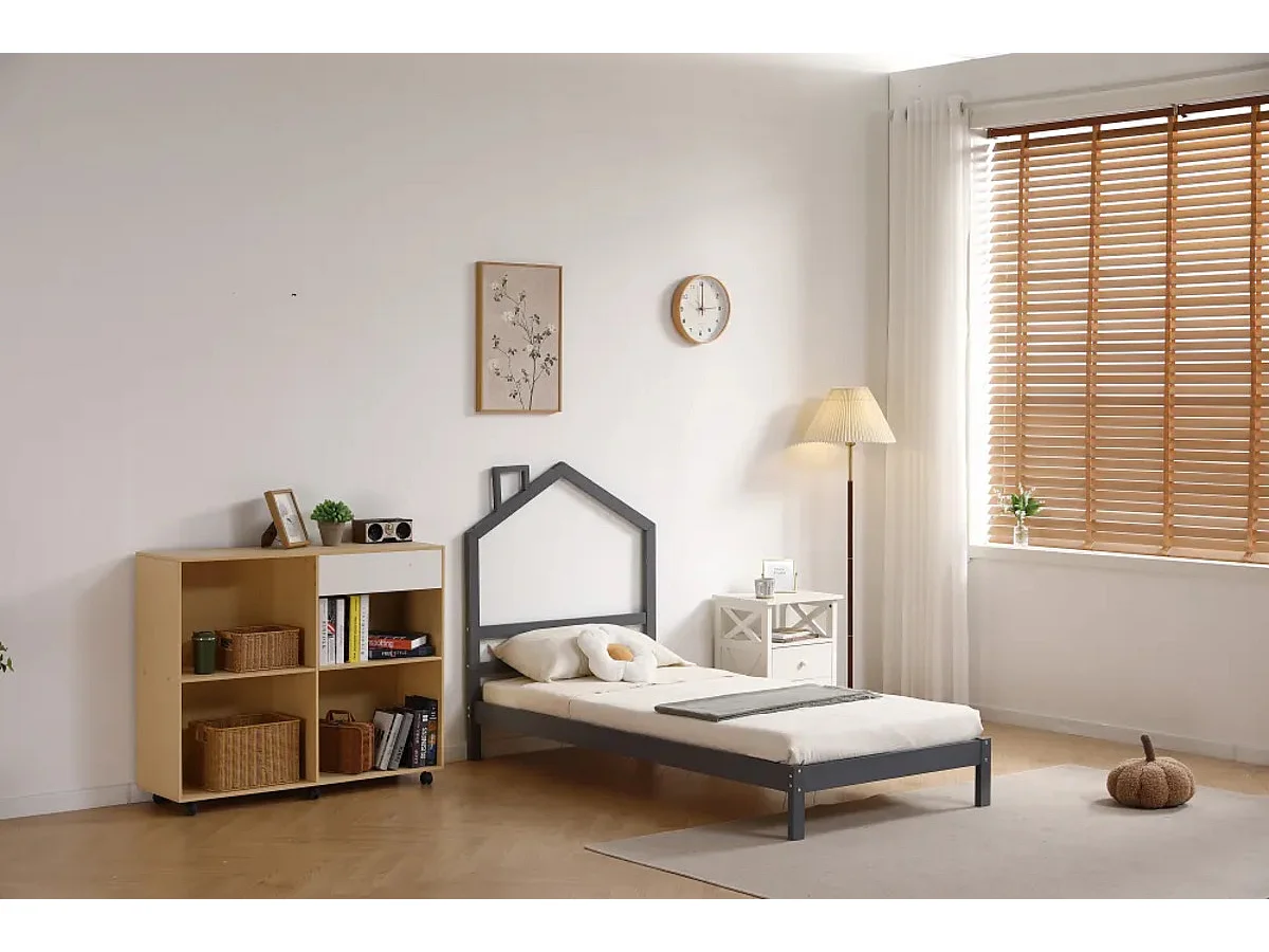 Lit enfant cabane MONTEIRO 90x190