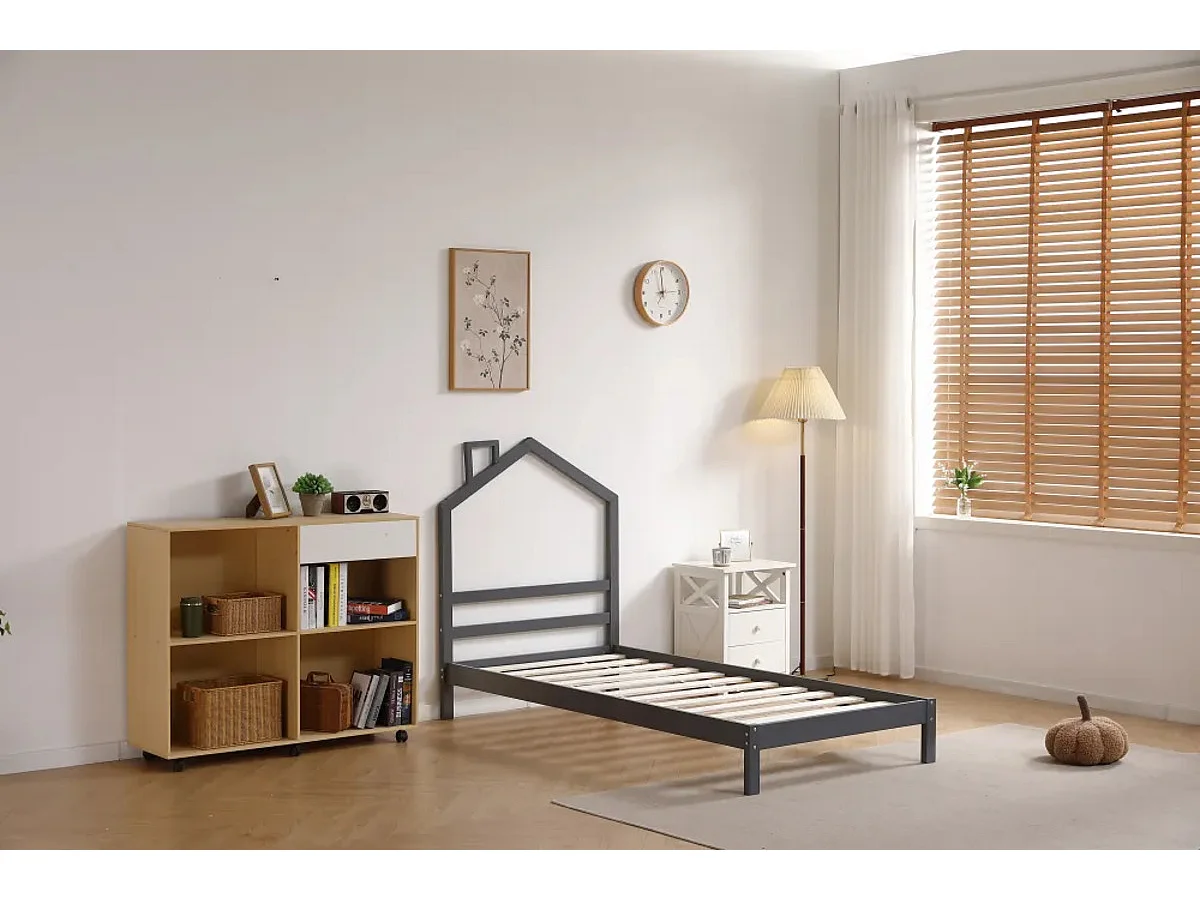 Lit enfant cabane MONTEIRO 90x190