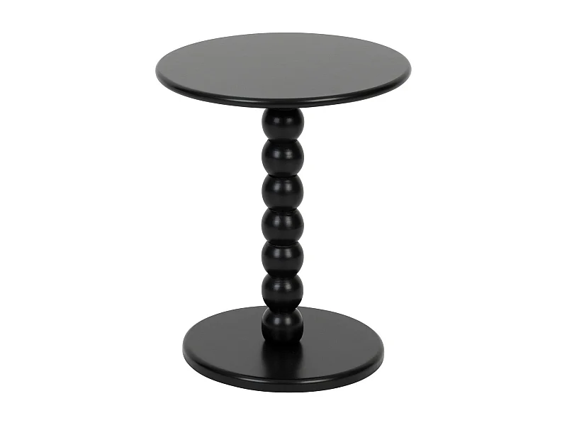 Mesa de café cilíndrica de madera