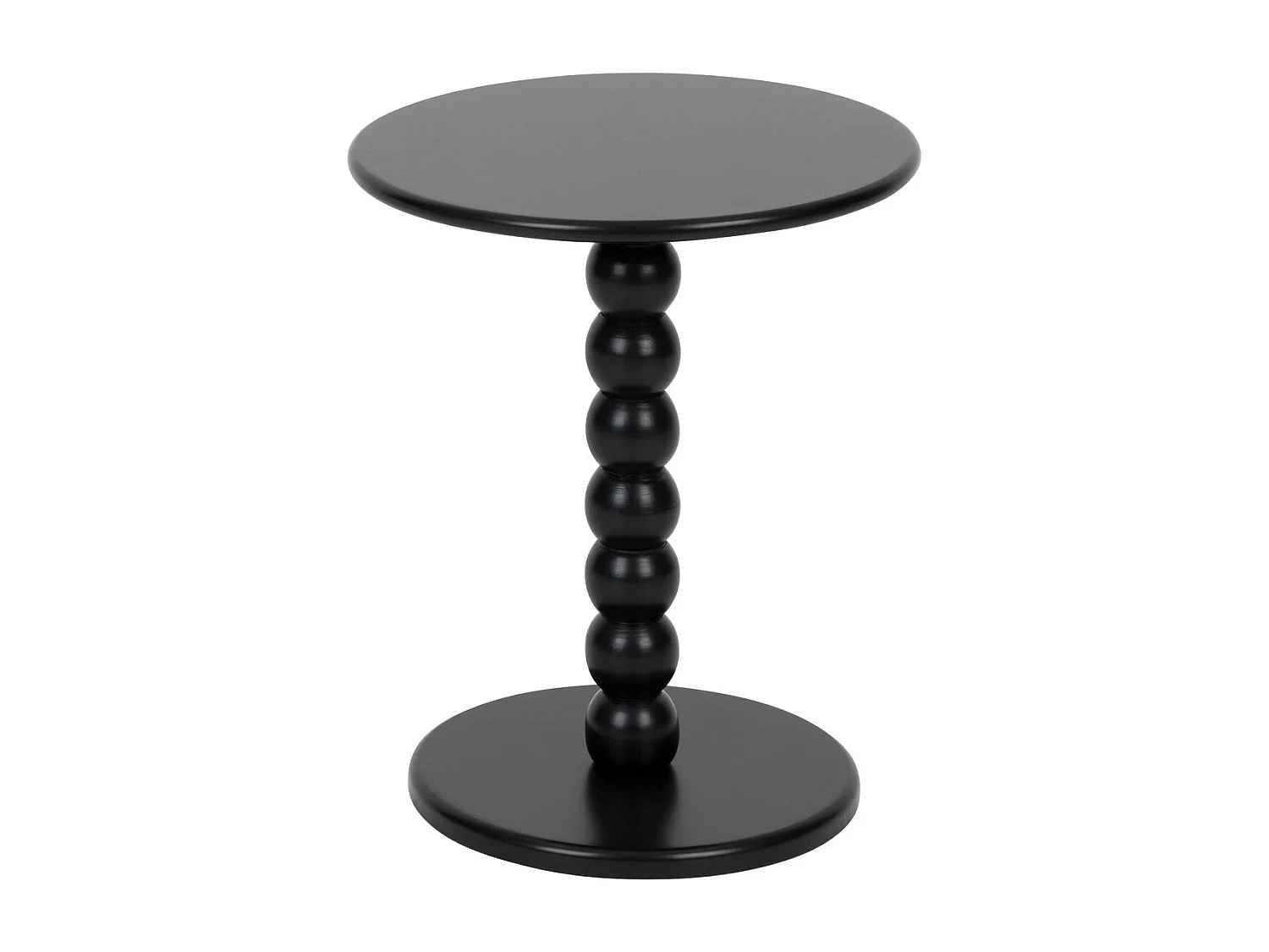 Mesa de café cilíndrica de madera