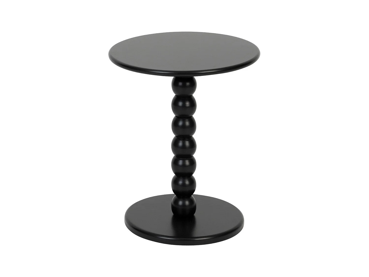 Table à café Table d'appoint en Bois Noir D 38 cm