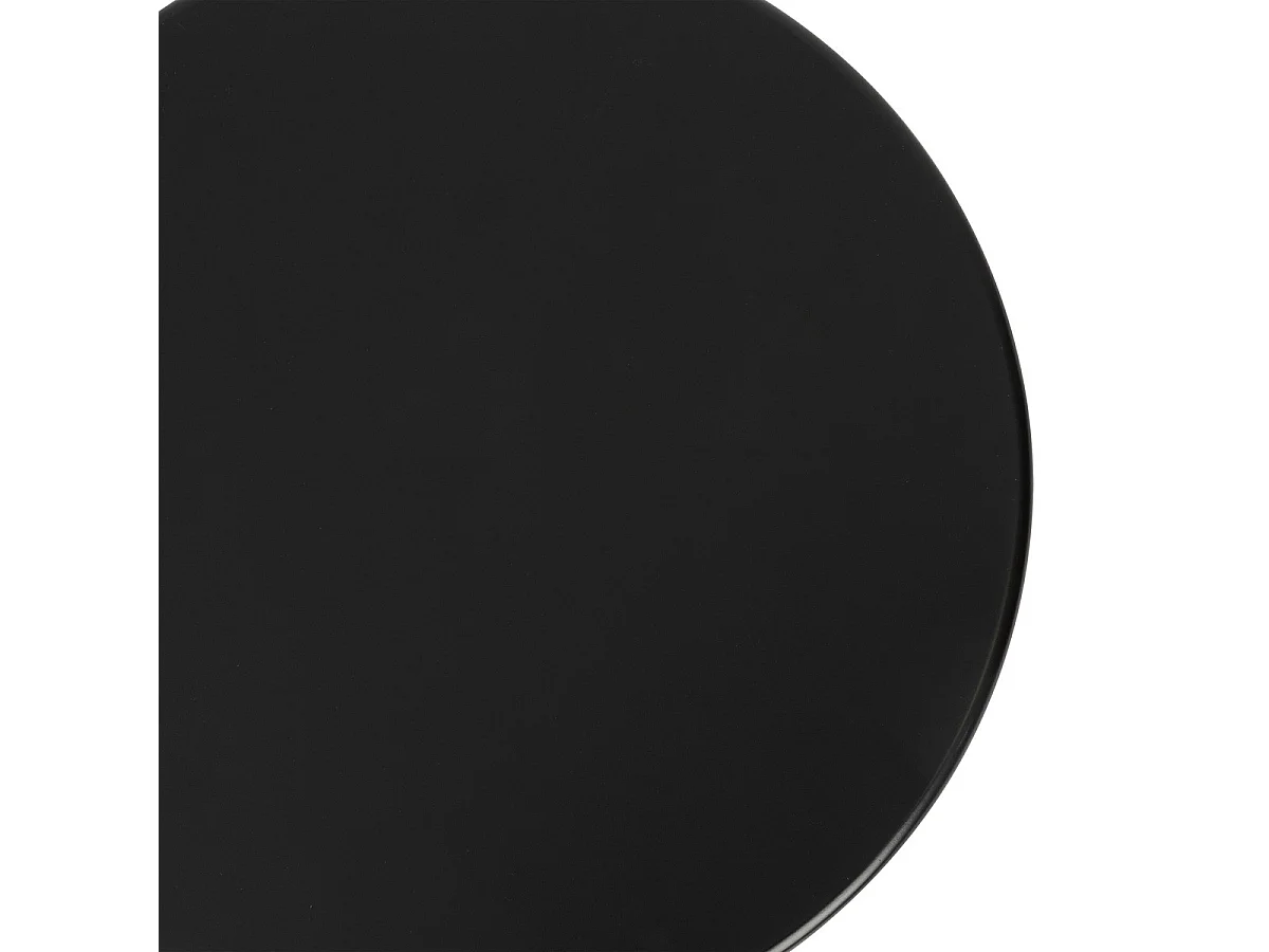 Table à café Table d'appoint en Bois Noir D 38 cm