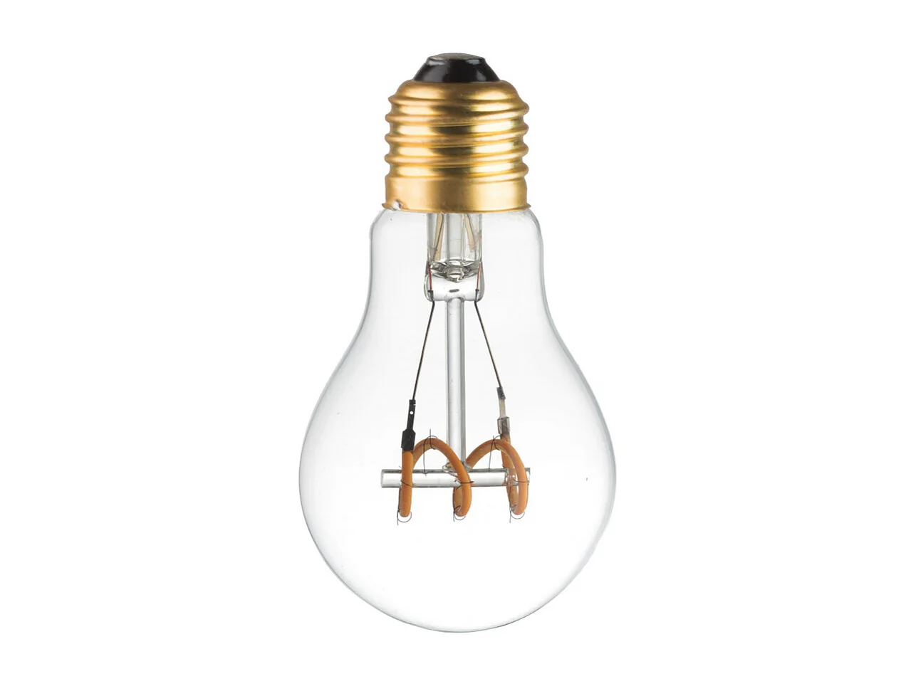 Pack 3 ampoules E27 LED déco blanc chaud filament spirale