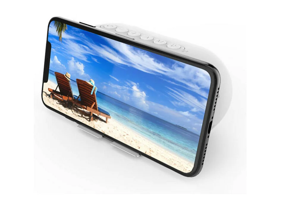 Radio-réveil HP Bluetooth design Blanc