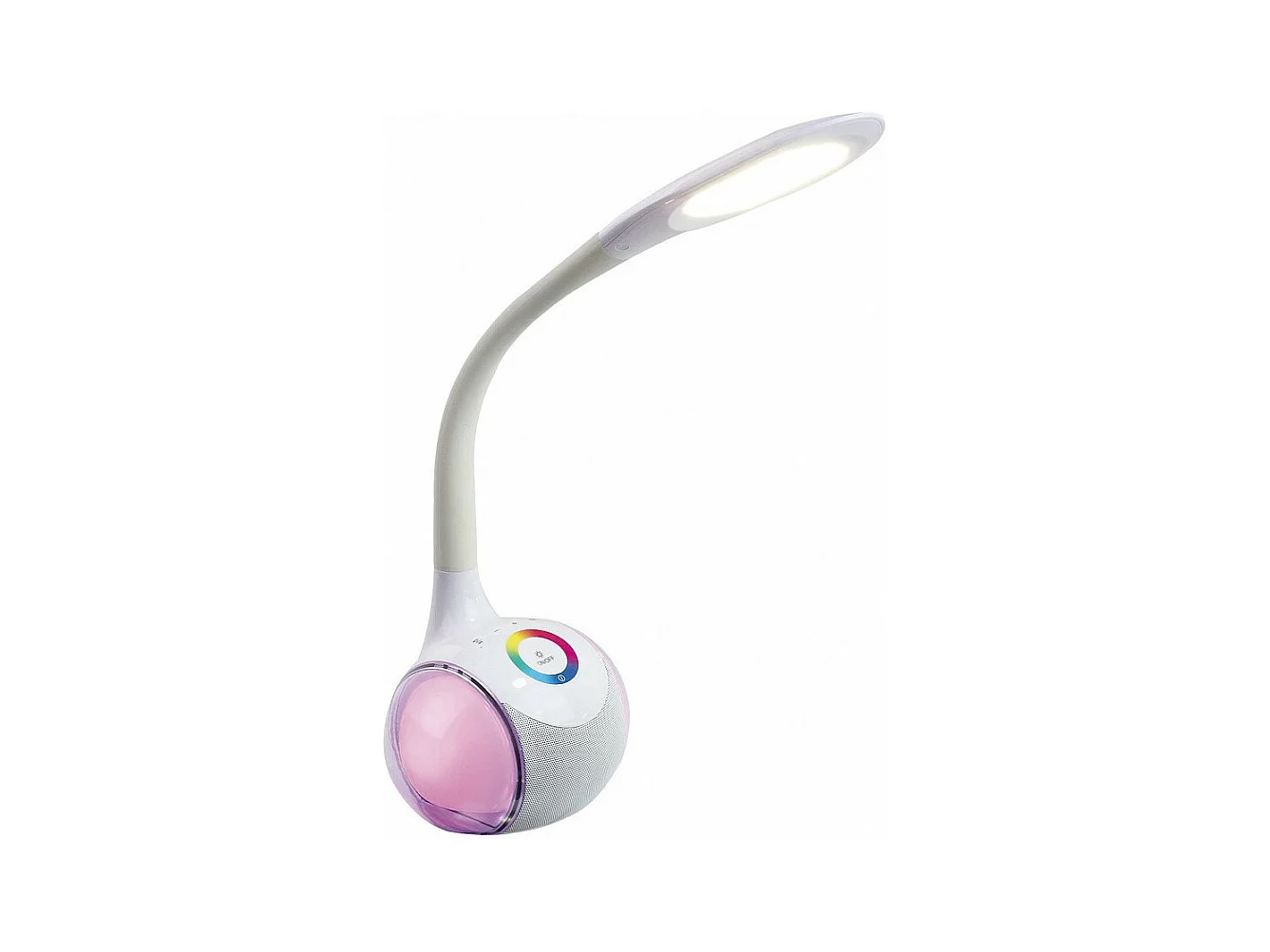 Lampe de bureau LED HP Bluetooth micro intégré blanche