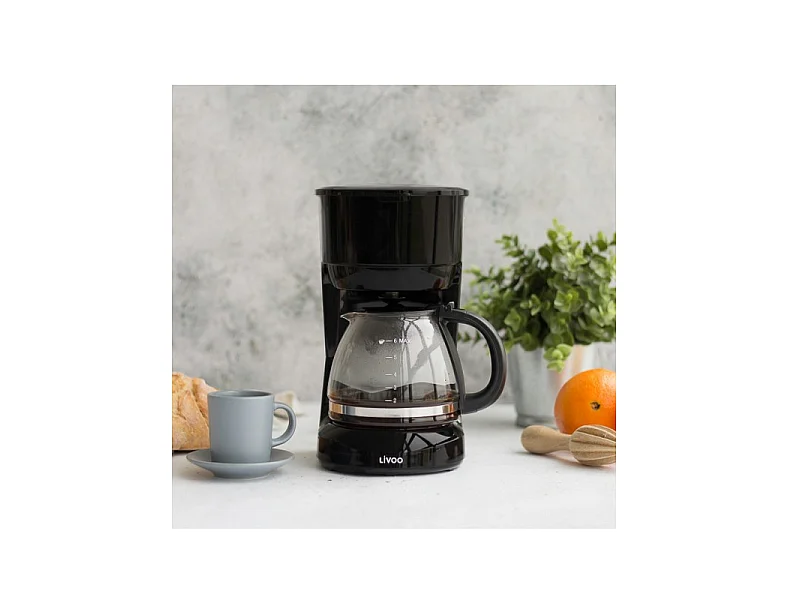 Cafetière électrique noire 6 tasses